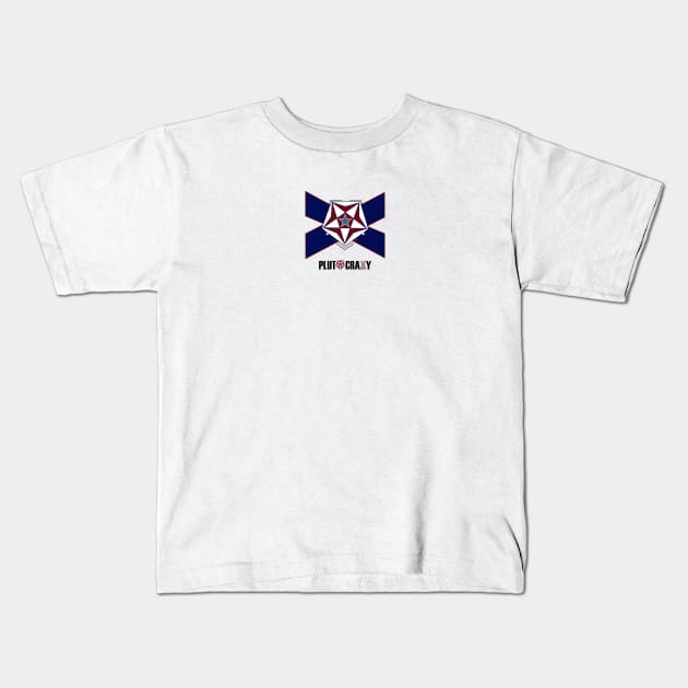 EMBLEM n BLUE X Front Kids T-Shirt by Plutocraxy